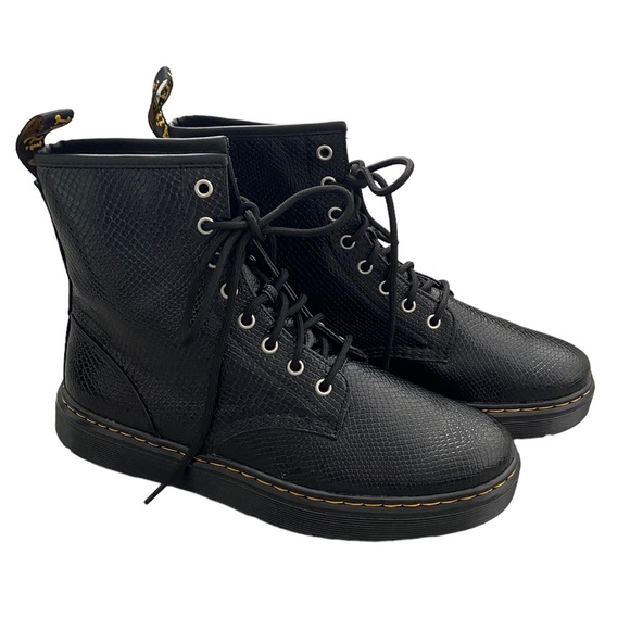 Dr. Martens Shoes New Dr Martens Zavala Snake Print Combat Boot